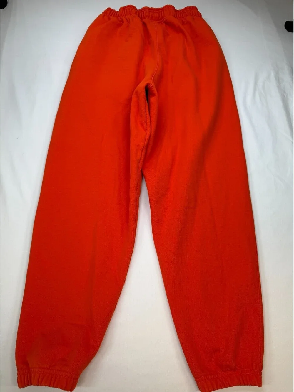 Nike Men's Sweatpants Pull On Tapered Solid Stretch Fleece Size L Orange